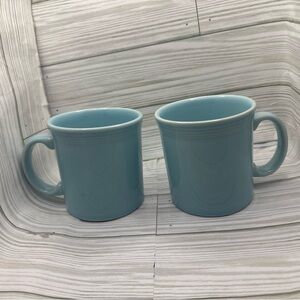 Pair of Fiesta 15 OZ Tapered Mugs Sky (2)